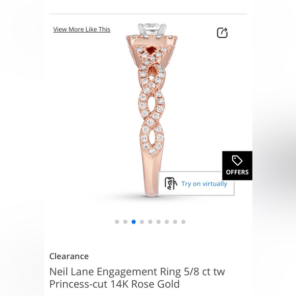 Neil Lane Bridal Set Rose Gold - Picture 6 of 6